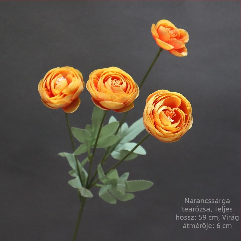 Tea Rose művirágok, 4 fejű, esküvői dekoráció a teremhez és asztali középpontok