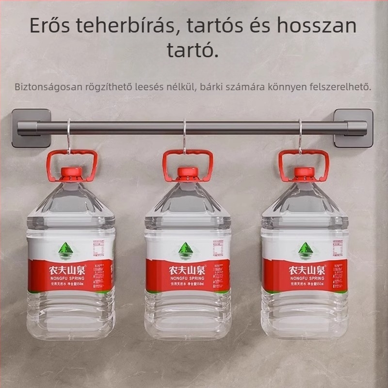 Fali fürdőszobai cipő- és papucs-tartó, drenázs funkcióval, fúrás nélkül, többfunkciós