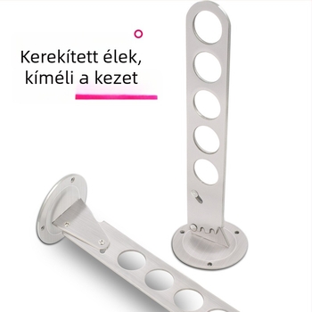 Láthatatlan összecsukható falra szerelhető ruhaszárító rúd, rozsdamentes acél