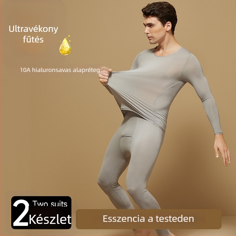 Ultra vékony alaprétegű termikus alsó-felső készlet őszre és télre, bőrbarát anyag, felső és alsó rész