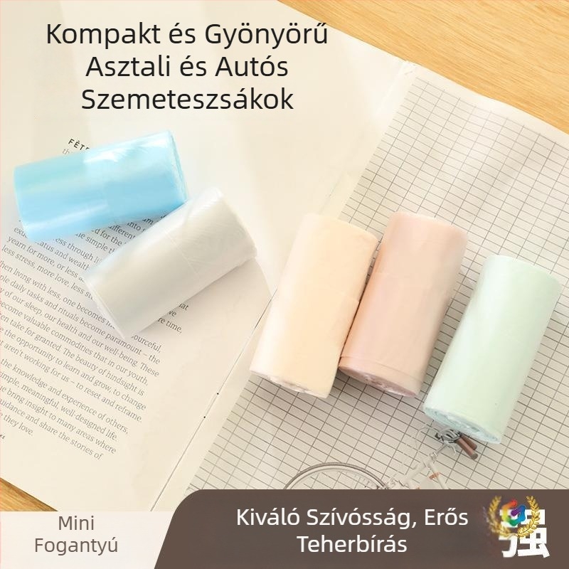 Színes, vastagított egyszer használatos mellény-stílusú szemeteszsák asztalhoz és otthoni használatra