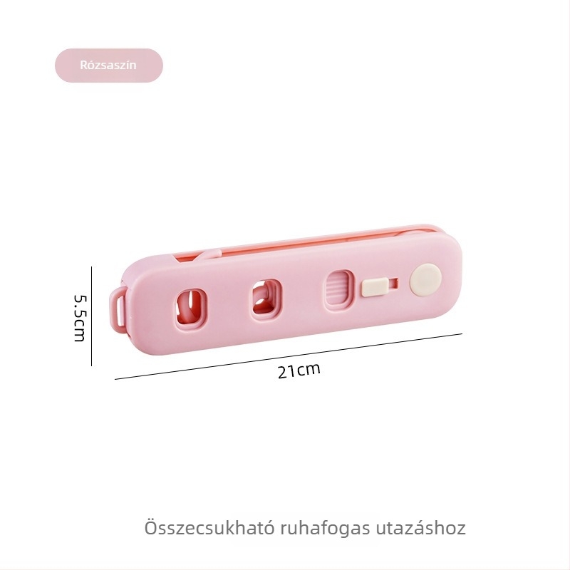 Összecsukható utazó ruhaszárító akasztó, hordozható, multifunkcionális utazásokhoz és szállodai használatra, több lyukú