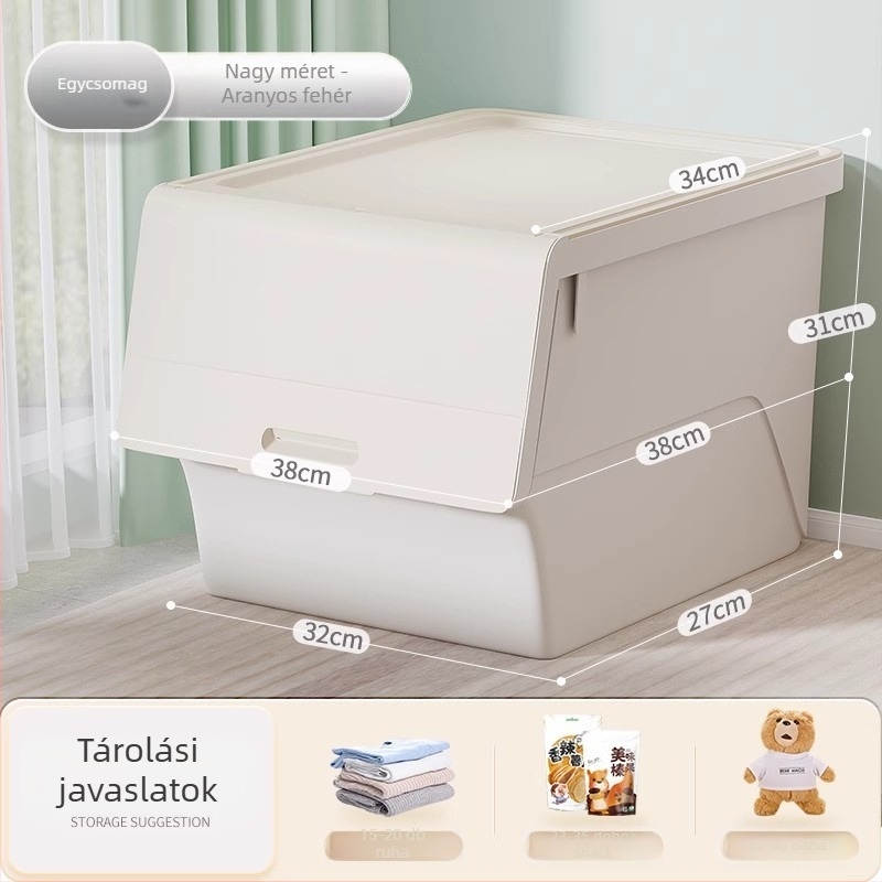Gyermekjáték tároló doboz, műanyag ruházat és nassolnivaló tároló polc, többszintes tároló szekrény