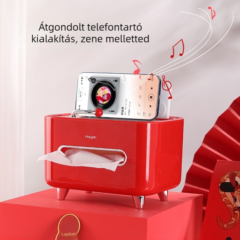 Vintage nappali papírzsebkendő-doboz távirányító-tárolóval, multifunkcionális könnyű luxus kávézóasztal kiegészítő