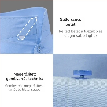Modal anyagú ing, vasalásmentes, gyűrődésmentes, férfi, hosszú ujjú, üzleti/alkalmi viselet