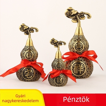 Réz tök alakú dekoratív dísztárgy otthonra