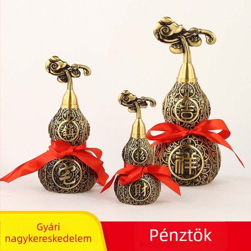 Réz tök alakú dekoratív dísztárgy otthonra