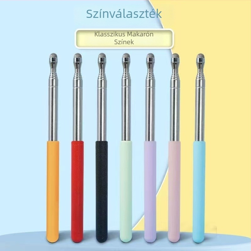 Teleszkópos rozsdamentes acél oktatási bot ujjolvasó mutatóval, 55 cm