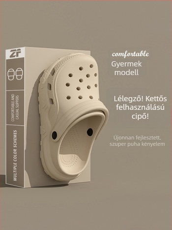 Gyerekeknek készült EVA habból készült slide szandálok fiúknak, 2024 nyara, csúszásmentes beltéri használatra