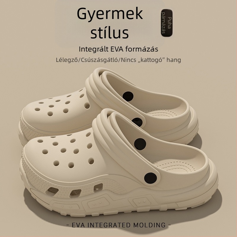 Gyerekeknek készült EVA habból készült slide szandálok fiúknak, 2024 nyara, csúszásmentes beltéri használatra