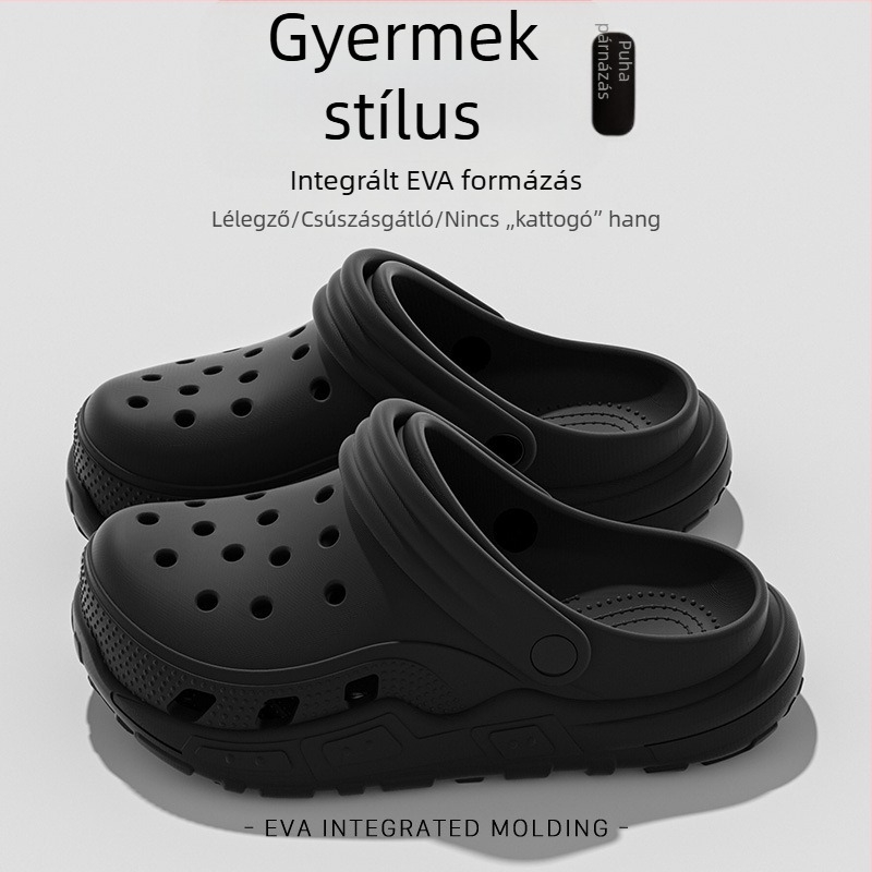 Gyerekeknek készült EVA habból készült slide szandálok fiúknak, 2024 nyara, csúszásmentes beltéri használatra