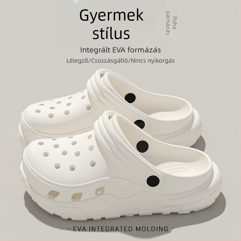 Gyerekeknek készült EVA habból készült slide szandálok fiúknak, 2024 nyara, csúszásmentes beltéri használatra