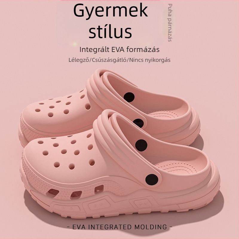 Gyerekeknek készült EVA habból készült slide szandálok fiúknak, 2024 nyara, csúszásmentes beltéri használatra