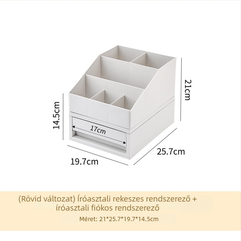 Asztali irodai rendező rekesz tollak, számlák és kozmetikumok számára