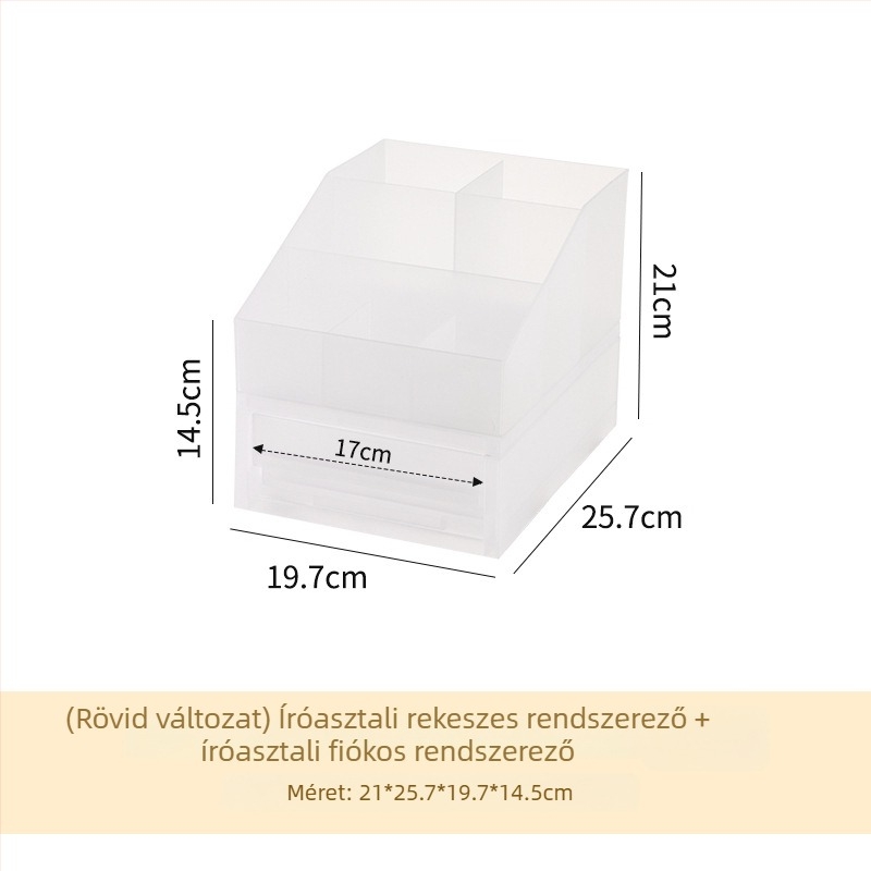 Asztali irodai rendező rekesz tollak, számlák és kozmetikumok számára