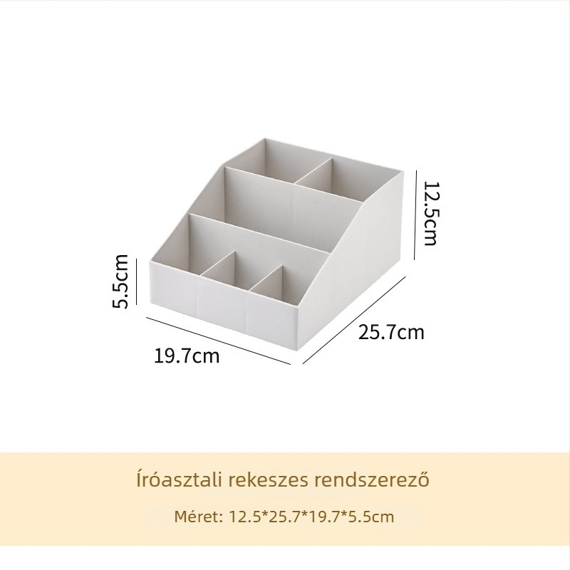 Asztali irodai rendező rekesz tollak, számlák és kozmetikumok számára