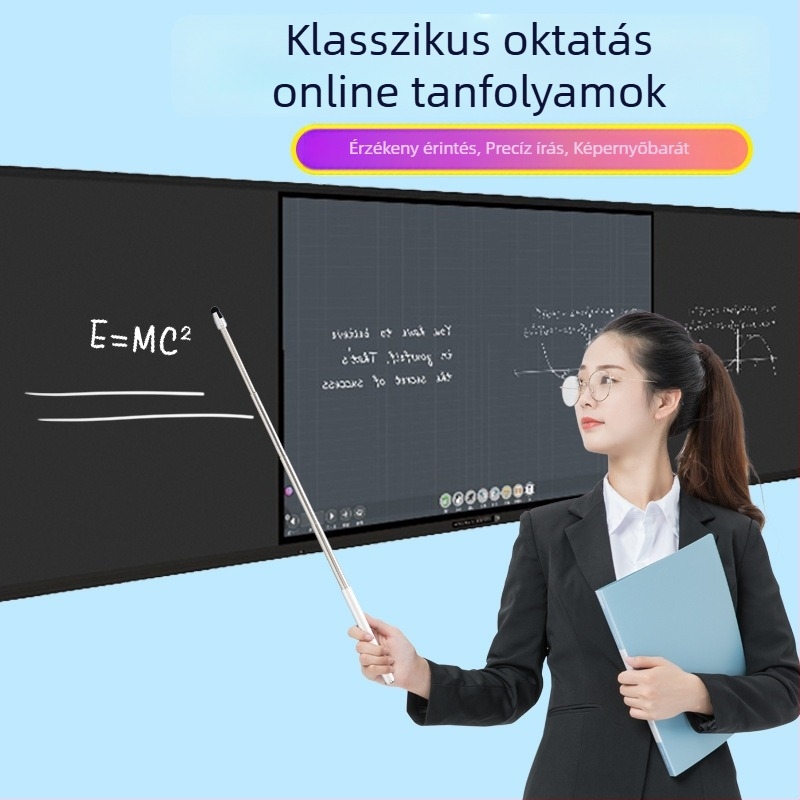 Visszahúzható kapacitív érintő stylus érintőképernyőkhöz és elektronikus fehér táblához, online órákhoz