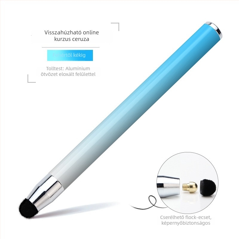 Visszahúzható kapacitív érintő stylus érintőképernyőkhöz és elektronikus fehér táblához, online órákhoz