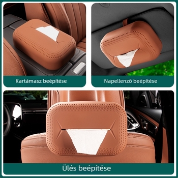 Mercedes‑Benz GLE szilikon papírzsebkendő tartó – autó belső kiegészítők (kompatibilis GLE350, GLS450)
