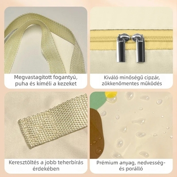 Paplan tároló táska, nagy kapacitású költöztető csomag, óvodai ruhák rendszerező táska, egyetemi kollégiumi táska