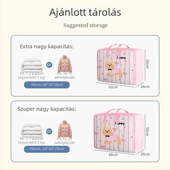 Paplan tároló táska, nagy kapacitású költöztető csomag, óvodai ruhák rendszerező táska, egyetemi kollégiumi táska