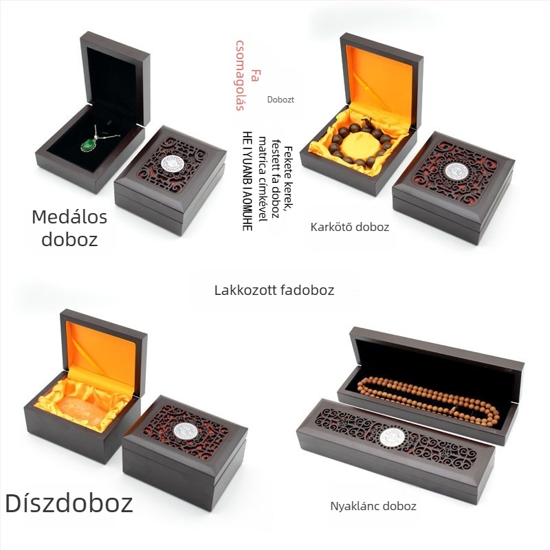 Hetian jade ékszer tároló doboz – ajándékdoboz, csomagolás ékszerekhez