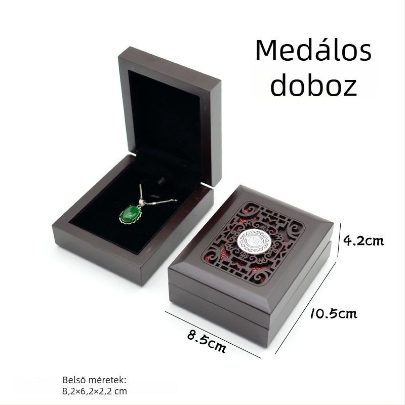 Hetian jade ékszer tároló doboz – ajándékdoboz, csomagolás ékszerekhez