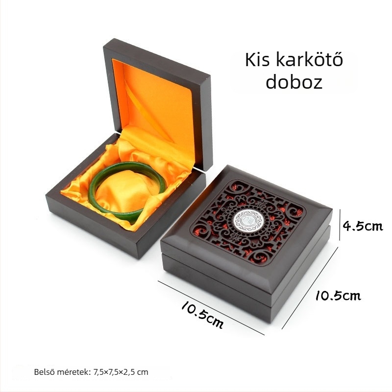 Hetian jade ékszer tároló doboz – ajándékdoboz, csomagolás ékszerekhez