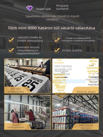 260 g/m² tömeggel, 100% pamut, férfi egyszínű laza szabású rövid ujjú póló
