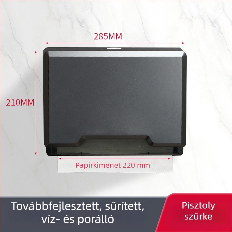 Fali vízálló papírzsepiadoboz fürdőszobába – fúrás nélkül, otthoni és kereskedelmi használatra