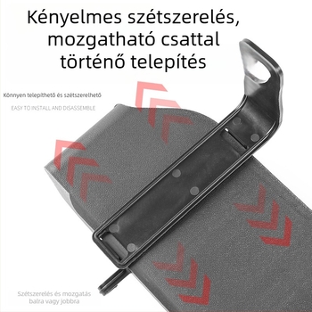 Autóba szerelt, többfunkciós tároló zsebkendő tartóval, hátsó ülés mögötti rendező és pohártartó.