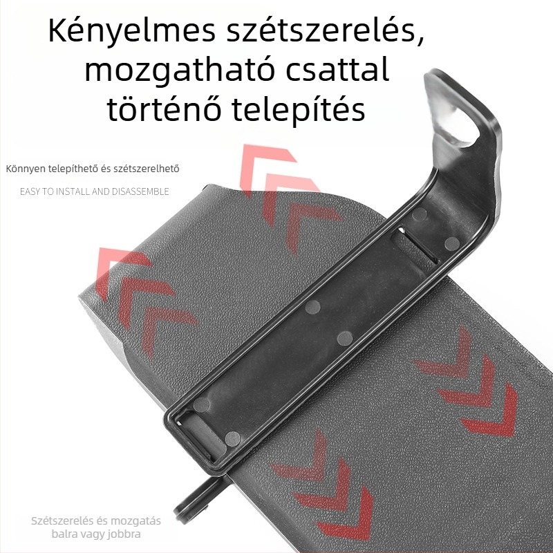 Autóba szerelt, többfunkciós tároló zsebkendő tartóval, hátsó ülés mögötti rendező és pohártartó.