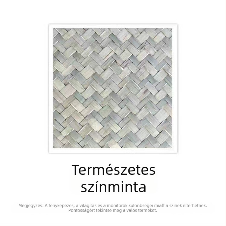 Kerek szalma szövésű tárolókosár növényekhez és kozmetikumokhoz, asztali rendező
