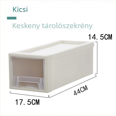 Nagy műanyag fiókos tároló doboz fehérneműk és zoknik számára – 18L, ruhákhoz és játékokhoz