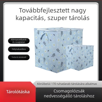 Zárható tároló zacskók ruhákhoz és paplanokhoz, nem szőtt anyagból, nagy kapacitású