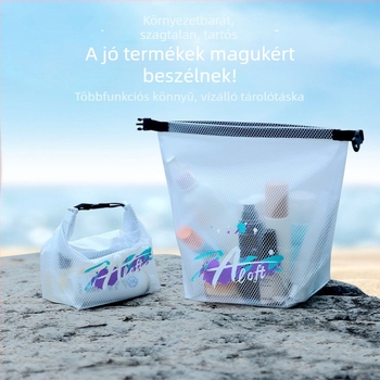 Vízálló tároló táska edzőruhákhoz, úszónadrág és higiéniai termékek számára, nagy kapacitású húzózsinóros utazótáska