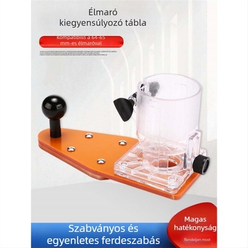 Élvágó gép kiegyensúlyozó lappal és fordított alaplappal faipari felhasználásra — hornyázás, élvédés és ívelt radiusz