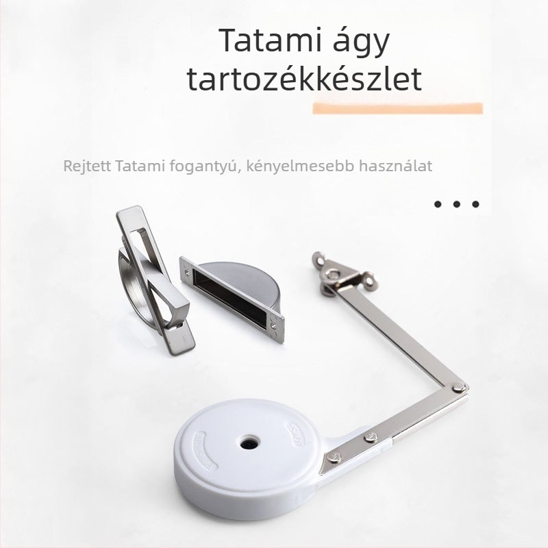 Tatami hidraulikus ajtó-tartó, csendes lengéscsillapítóval gardróbhoz és sminkasztal fedőlapjához – összecsukható fém kiegészítők