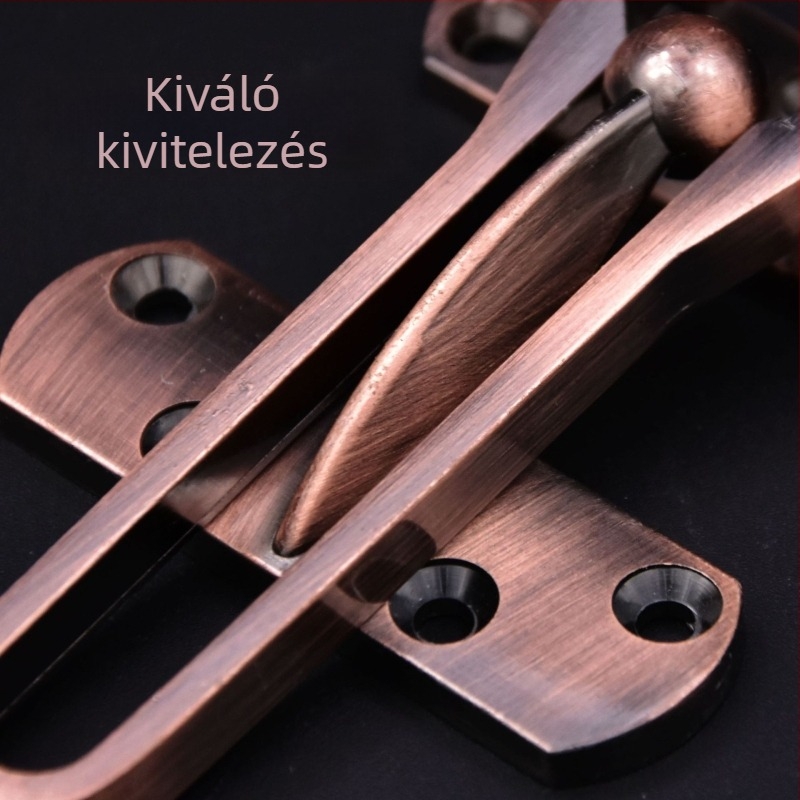Vastagított biztonsági ajtólánc, lopás elleni zárócsap, rozsdamentes acél, modern minimalist stílus