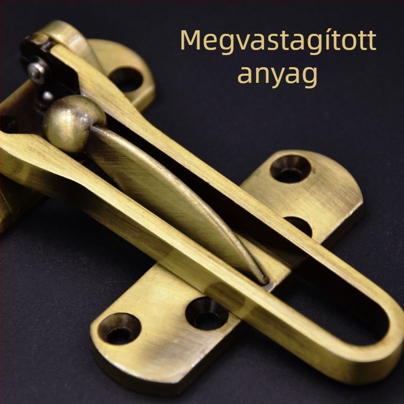 Vastagított biztonsági ajtólánc, lopás elleni zárócsap, rozsdamentes acél, modern minimalist stílus