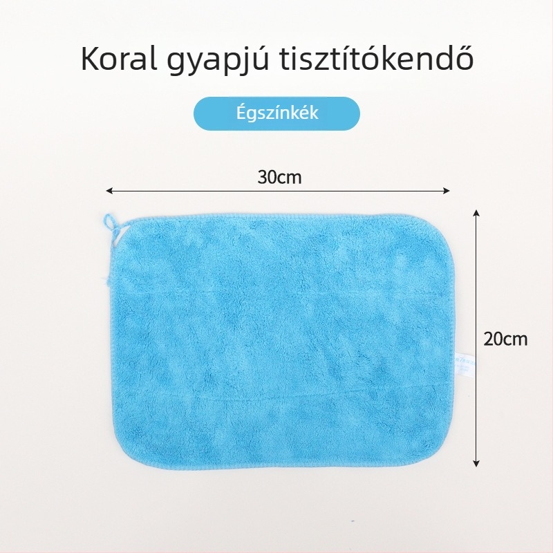 Konyhai mikroszálas kendő üveghez és felületekhez, duplakar használat – száraz és nedves, nedvszívó, szálmentes, halszálka mintázattal
