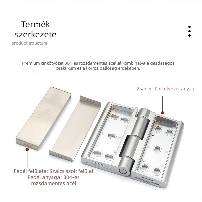 CL251 nehéz teherbírású szekrényajtó pántok, cinkötvözet, elektroplatált felület, modern minimalista stílus