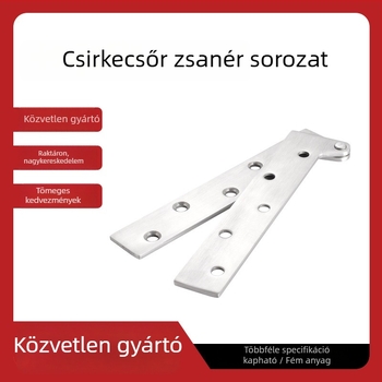 Rozsdamentes acélból készült rejtett pivotcsukló – felső és alsó, 180°-os ajtóforgó
