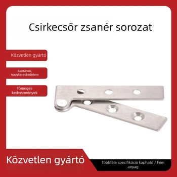 Rozsdamentes acélból készült rejtett pivotcsukló – felső és alsó, 180°-os ajtóforgó