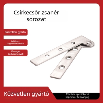 Rozsdamentes acélból készült rejtett pivotcsukló – felső és alsó, 180°-os ajtóforgó