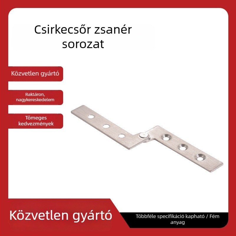 Rozsdamentes acélból készült rejtett pivotcsukló – felső és alsó, 180°-os ajtóforgó