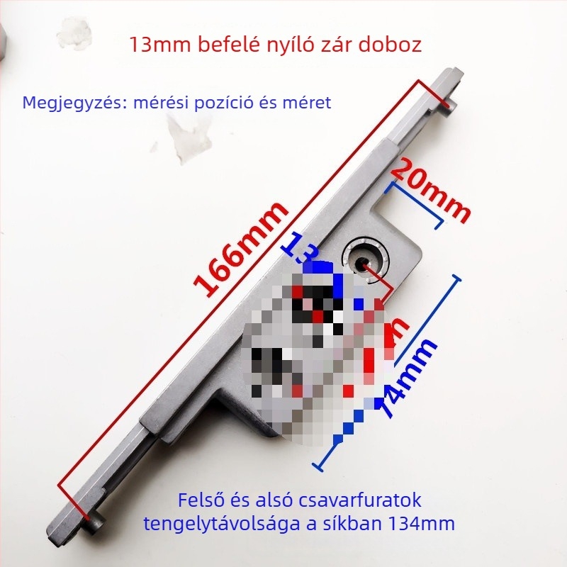 Hőszigetelt alumínium ablak- és ajtókészlet: mozgató mechanizmus, záróház, integrált összekapcsoló rúd, kétirányú zárótest, nyíló ablakhoz — Noto kiegészítők