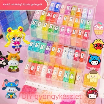 Hiteles Sanrio gyöngy DIY készlet – Teljes készlet 3D gyöngyfűzéshez