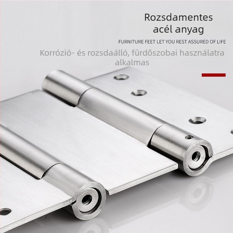 Rozsdamentes acél kétszárnyú önzáró ajtózsanér csillapítóval