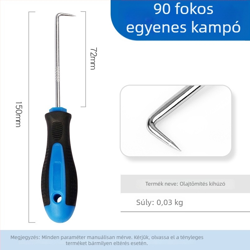 Autójavító mini horog eszköz olajtömítés eltávolítására, O-ring horog, ablakháló eltávolító és csavarhúzó